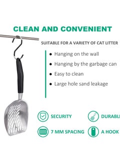 Oasisgalore Cat Litter Scoop with Deep Shovel and Long Handle for Cats Dogs Litter Tray  - Image 5