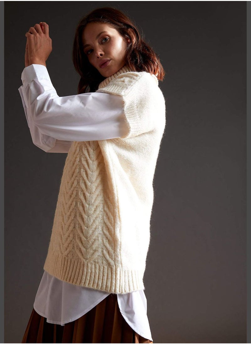 DeFacto - Regular Fit Half Turtleneck Knitted Sweater - Image 1