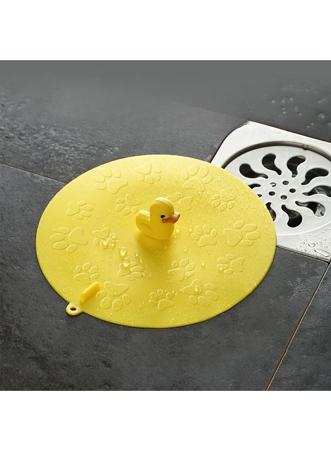 Yellow Duck Plastic Anti Odor Shower Drain Cover Adjustable Leakproof Seal for Bathroom Sink - Image 2