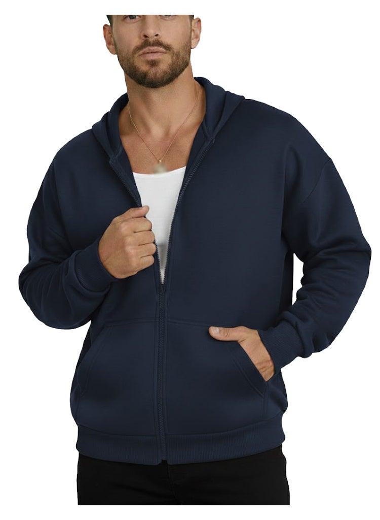 Long Sleeve Casual Solid Basic Hoodie Sweatshirt - Image 1