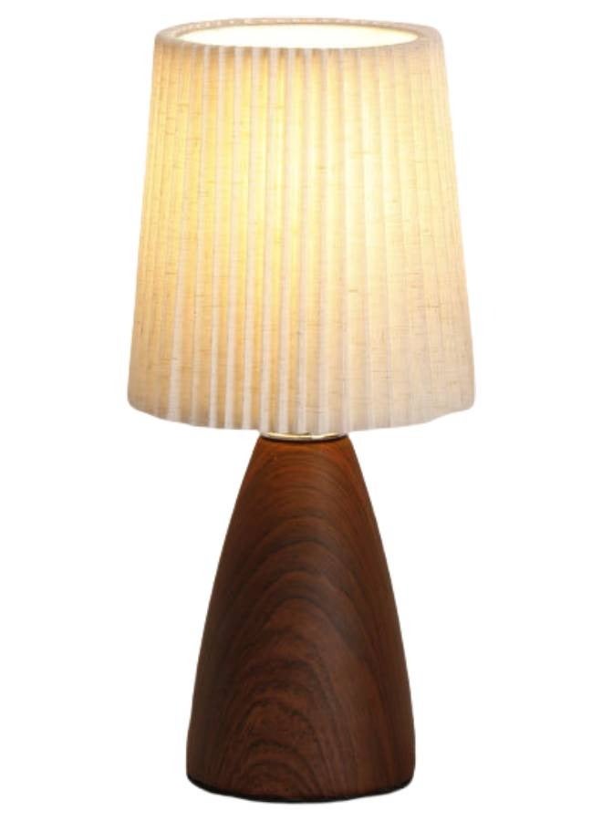 Pleated Table Lamp Ins DIY Ceramic Table Lamps for Living Room Home Deco Cute Lamp with Led Bulb Beside Lamp  - Image 1