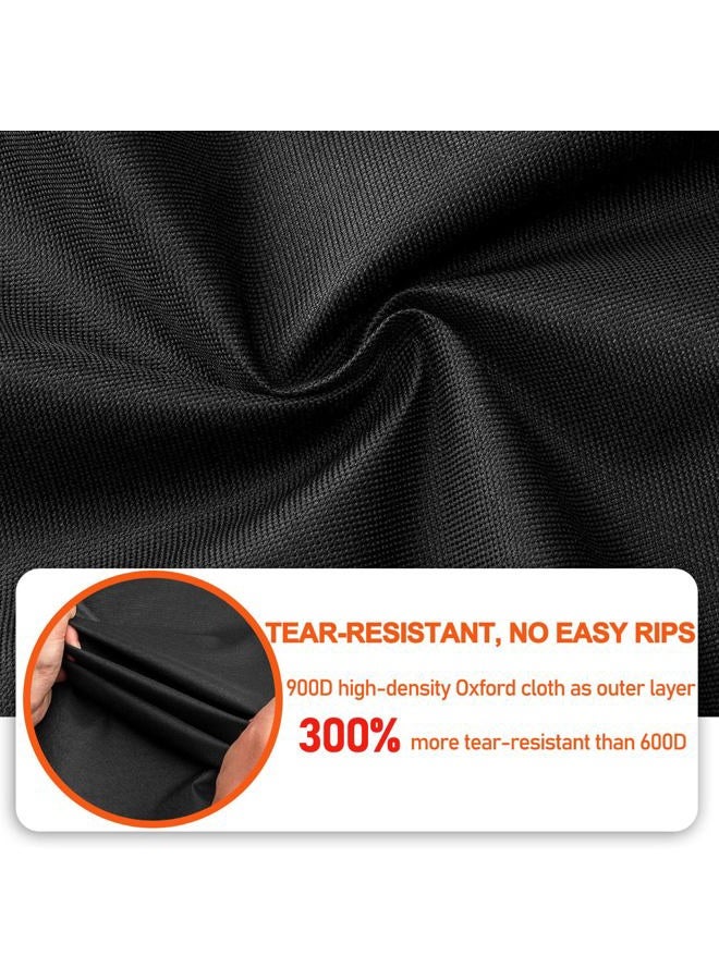 ZEHYRNE (1 عبوة) غلاف عزل أنابيب النحاس HVAC ثلاثي الطبقات، 72 × 10.2 بوصة غلاف عزل خط تكييف 900D أكسفورد، لف قابل للتعديل لتكييف الهواء المنفصل، مضخة حرارية - مع 6 روابط معدنية - Image 4