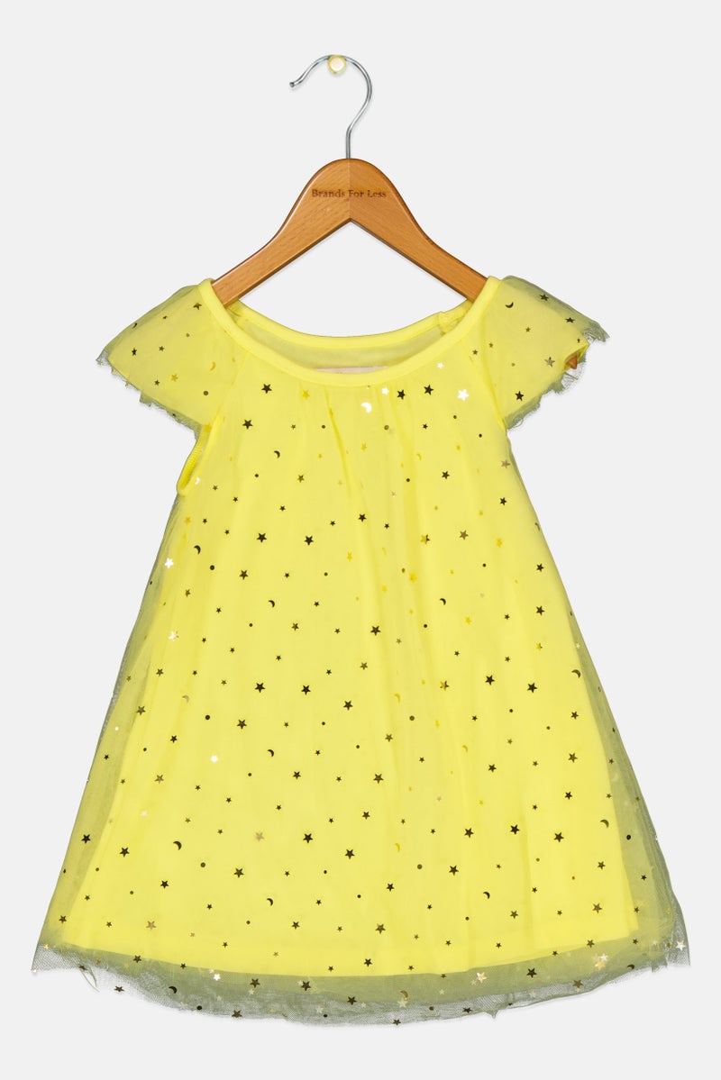 English Laundry Toddlers Girl Textured Dress, Yellow - Image 1