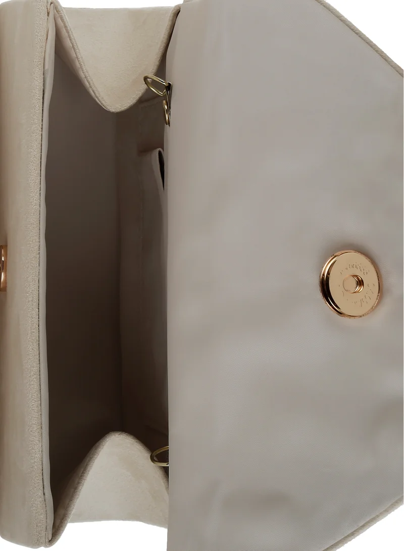 London Rag Mini Top Handle Brooch Bag in White