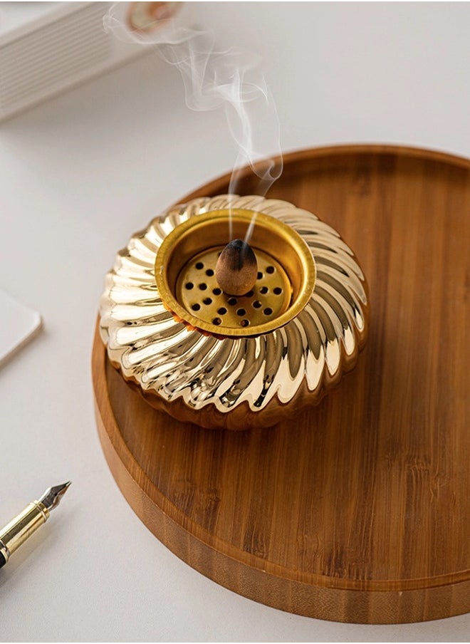 ShebSheb - Ceramic Mabkhara(Incense Burner),Luxurious Portable Mini Bukhoor Incense Holders - Image 1