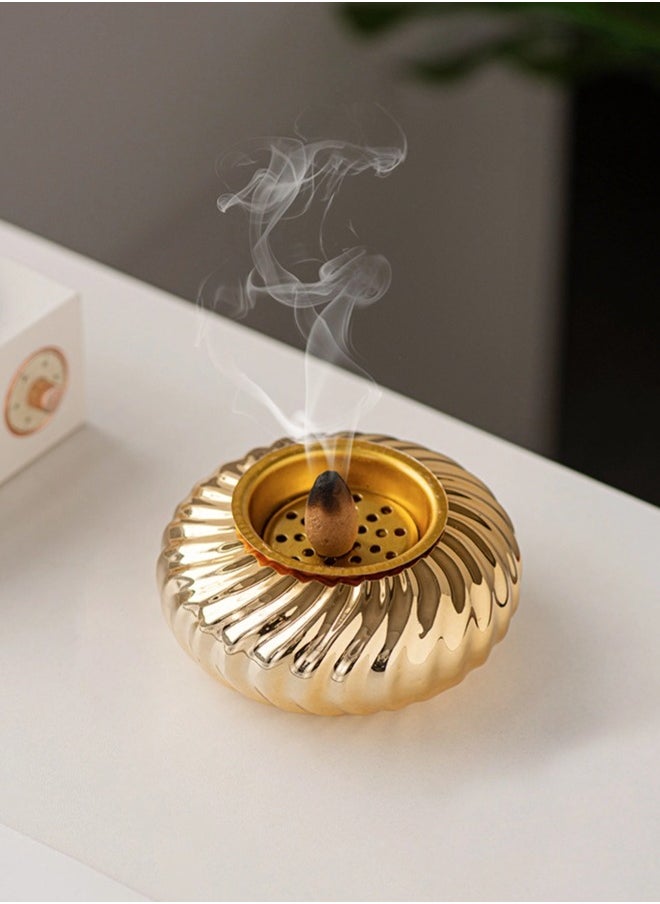 ShebSheb - Ceramic Mabkhara(Incense Burner),Luxurious Portable Mini Bukhoor Incense Holders - Image 1