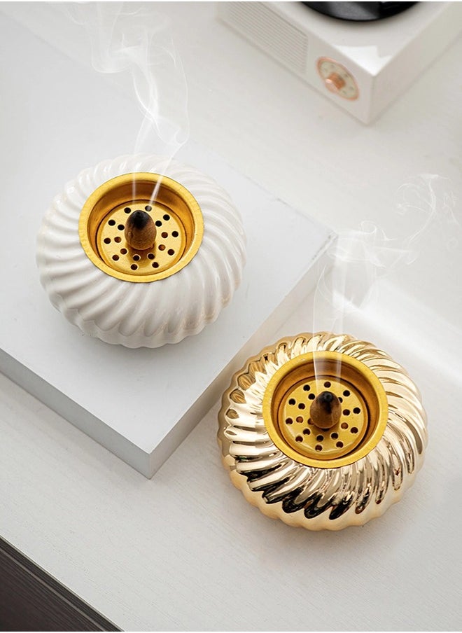 ShebSheb - Ceramic Mabkhara(Incense Burner),Luxurious Portable Mini Bukhoor Incense Holders - Image 1