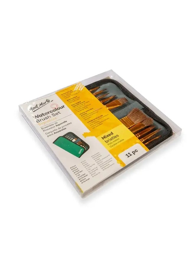 Montmarte Brush Set in Wallet Watercolour - 11PC  - Image 3
