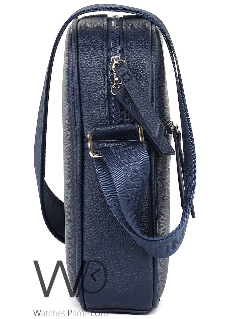 Tommy Hilfiger Plus Leather Tommy Hilfiger Crossbody Messenger Shoulder Navy Blue Men Bag  - Image 5