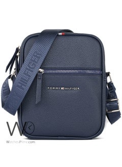 Tommy Hilfiger Plus Leather Tommy Hilfiger Crossbody Messenger Shoulder Navy Blue Men Bag  - Image 1