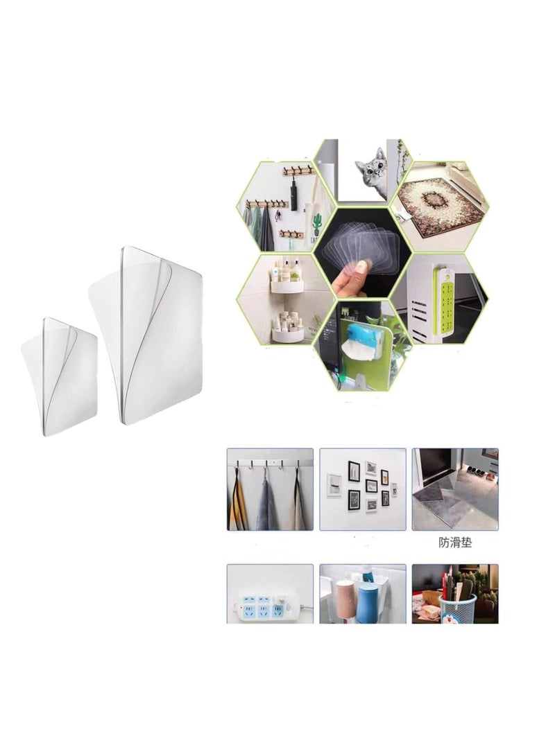 Suntown 50PCS Double Sided Tape Heavy Duty, Large Adhesive Pads for Mounting, Extra Large Double Sided Tape Heavy Duty Removable, Double Sided mounting Tape for Walls, Adhesive Tape Nano Wall Mount Gel Tape - Image 4