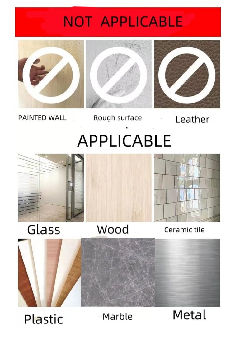 Suntown 50PCS Double Sided Tape Heavy Duty, Large Adhesive Pads for Mounting, Extra Large Double Sided Tape Heavy Duty Removable, Double Sided mounting Tape for Walls, Adhesive Tape Nano Wall Mount Gel Tape - Image 3