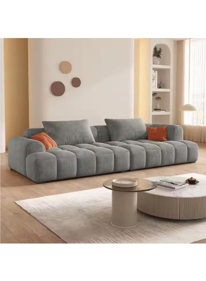 Zayn comforts Elegant 3-Seat Sectional Sofa â€“ Modern Fabric Couch for Comfortable Living (Grey) - Image 1