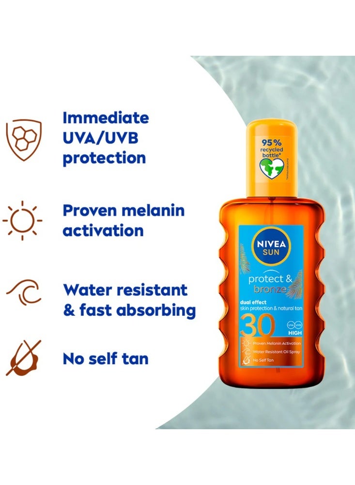 نيفيا زيت جاف للحماية من الشمس والتسمير بعامل حماية من الشمس 30، 200 مل - Image 2