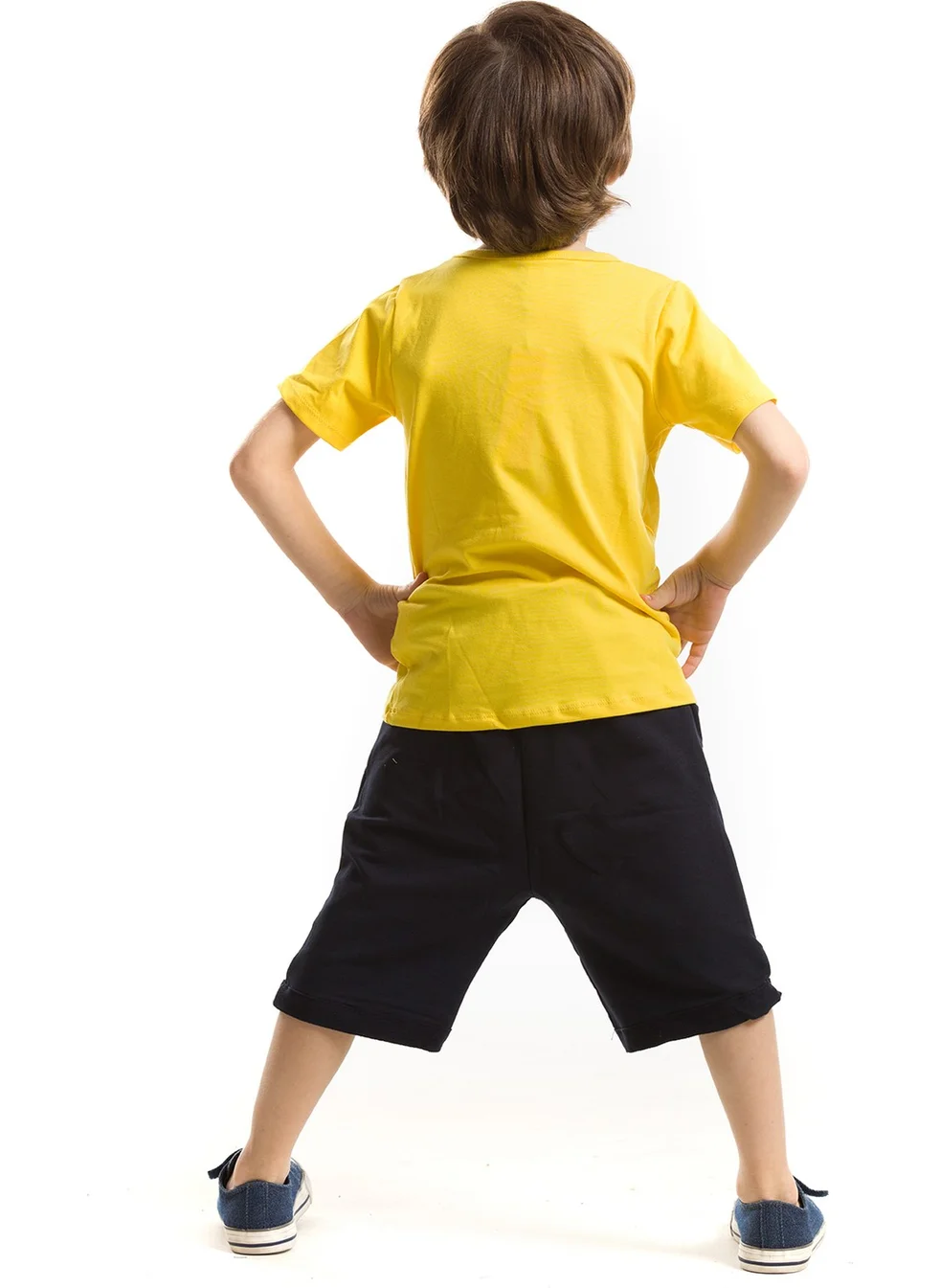 Denokids Lake Monster Boy T-shirt Shorts Set