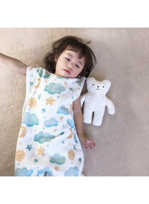 Baby Bamboo Cotton Sleepsack VestDouble-layer vest clouds Double-layer vest clouds