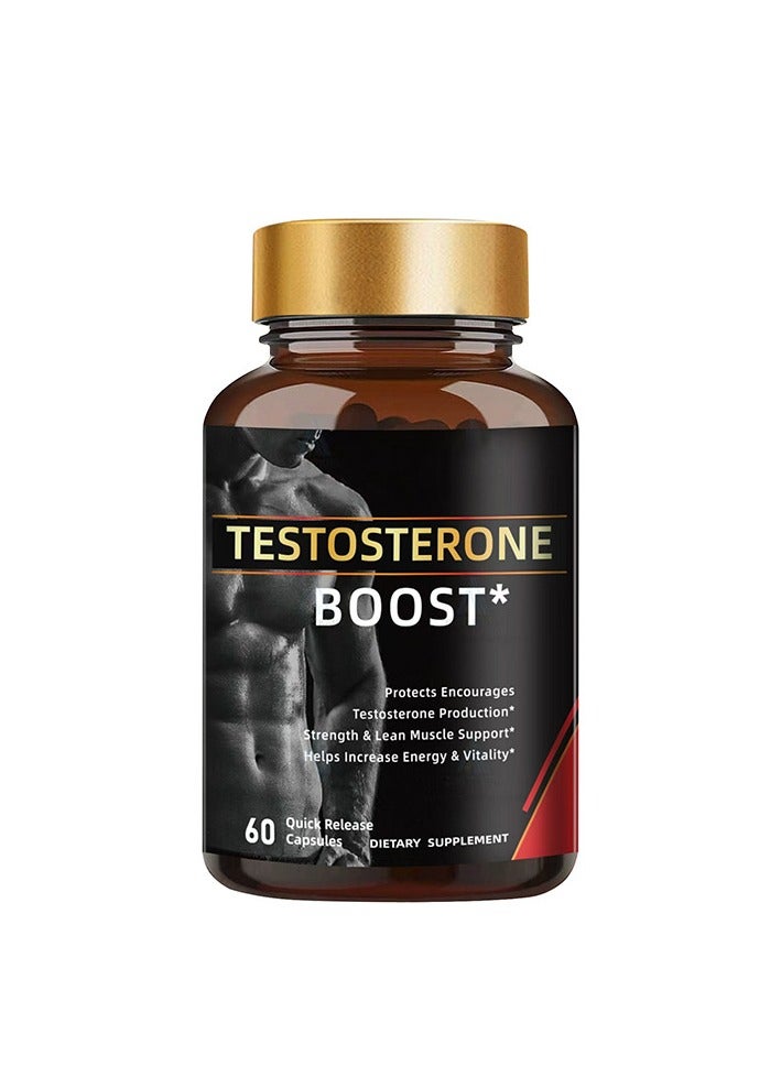 BIYODE BIYODE Testosterone Booster & Energy Supplement for Men – Boosts Energy, Stamina, Vitality & Performance – 60 Capsules - Image 1
