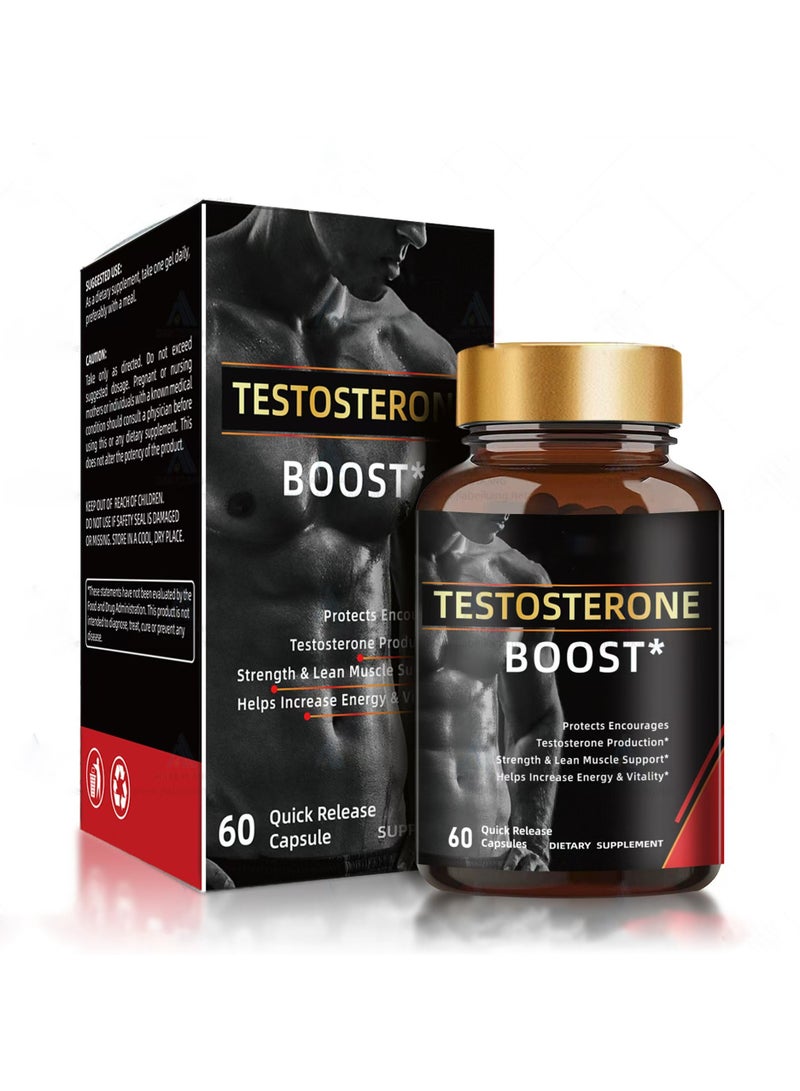 BIYODE BIYODE Testosterone Booster & Energy Supplement for Men – Boosts Energy, Stamina, Vitality & Performance – 60 Capsules - Image 2