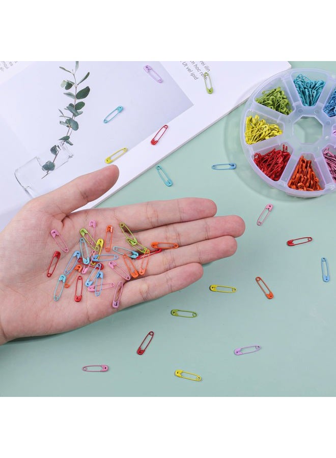 KINBOM Safety Pins, 480 Pcs 19mm Mini Safety Pins Metal Safety Pins for Art Craft Sewing Jewelry Making (8 Colors) - Image 5