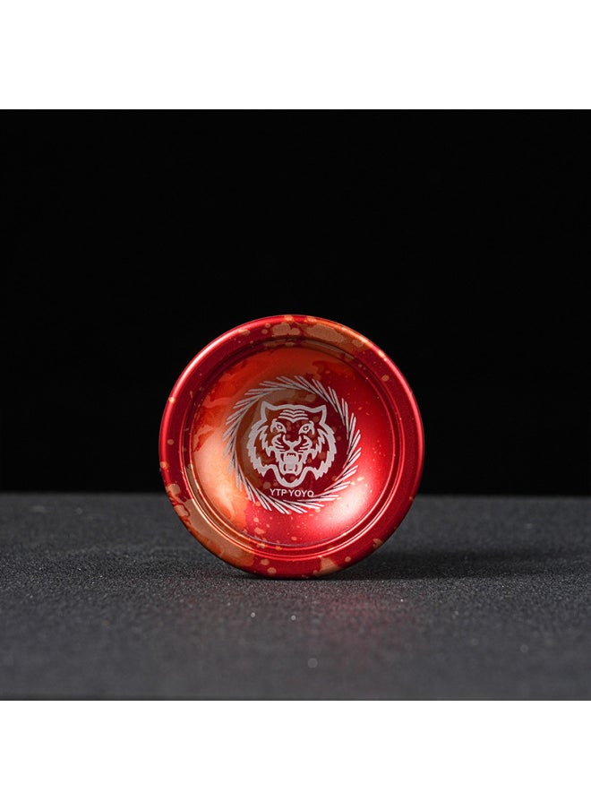 null - YTP Boy Toy Yo-yo A1 Color Yo-yo CNC Alloy Yoyoyo Ball-Color:Tyrannosaurus Black-Specifications:Yo-Yo + Gloves +10 Rope + Spare Bearing - Image 1