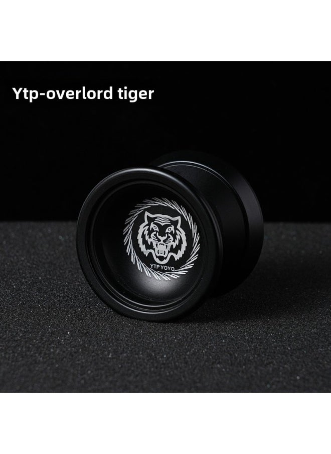 null - YTP Boy Toy Yo-yo A1 Color Yo-yo CNC Alloy Yoyoyo Ball-Color:Tyrannosaurus Black-Specifications:Yo-Yo + Gloves +10 Rope + Spare Bearing - Image 1