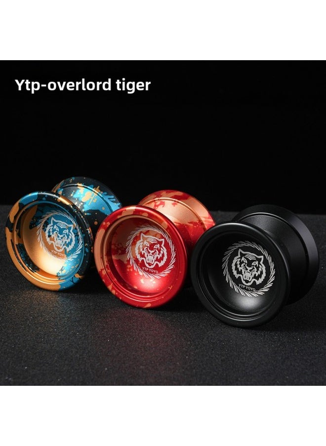 null - YTP Boy Toy Yo-yo A1 Color Yo-yo CNC Alloy Yoyoyo Ball-Color:Tyrannosaurus Black-Specifications:Yo-Yo + Gloves +10 Rope + Spare Bearing - Image 1