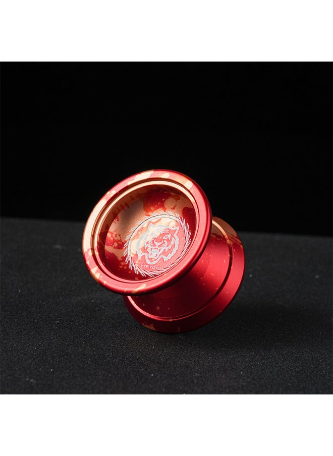 null - YTP Boy Toy Yo-yo A1 Color Yo-yo CNC Alloy Yoyoyo Ball-Color:Tyrannosaurus Black-Specifications:Yo-Yo + Gloves +10 Rope + Spare Bearing - Image 1