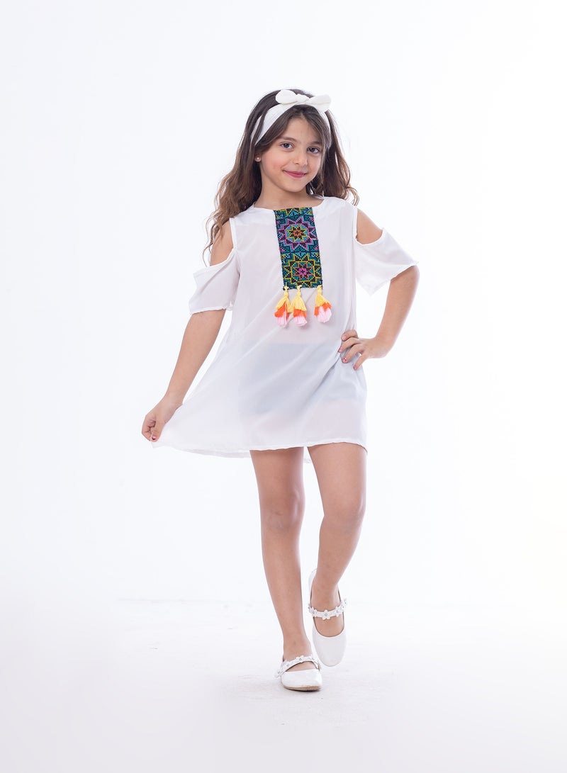 BEBO Girls Dress White - Image 1