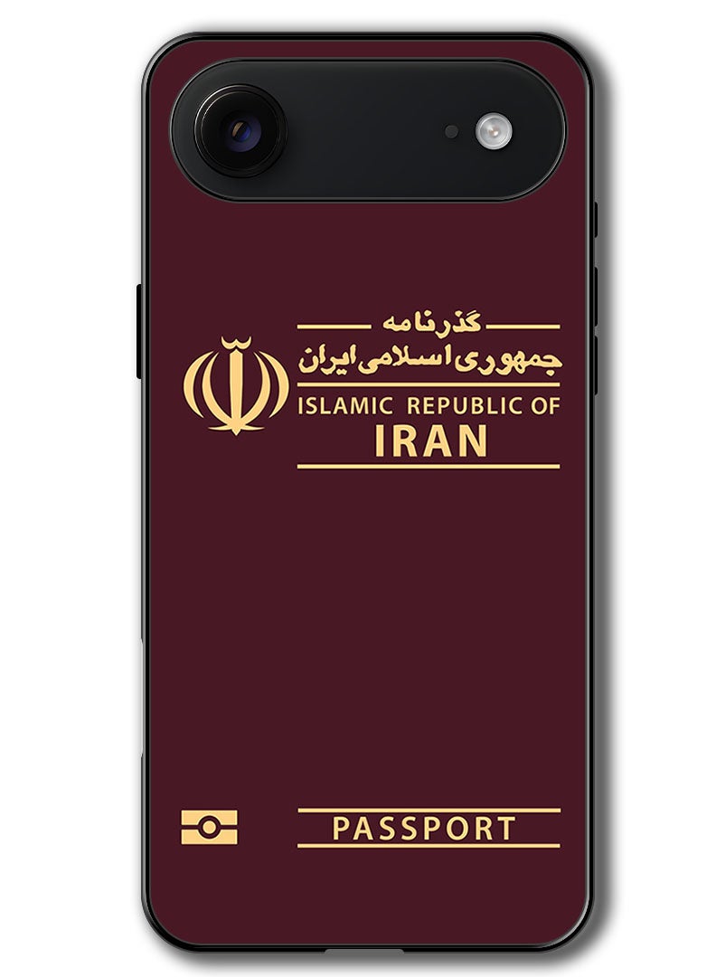 Theodor Case Compatible with Apple iPhone 17 Air 6.5 Inch Protection Shockproof Bumper Cover Iran Passport - Image 1