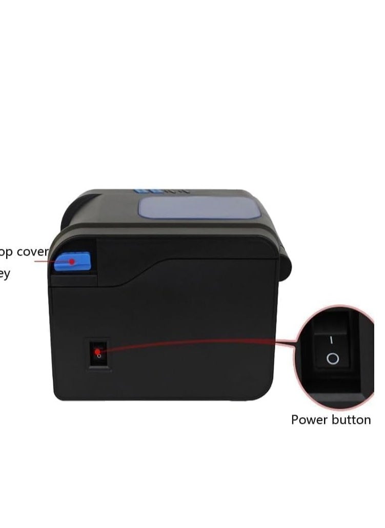 Xprinter Xprinter XP-370B Thermal Barcode Label Printer – High-Speed, Monochrome, Batch Printing, Black 