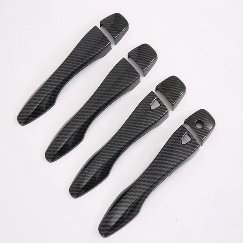 ABS Carbon Fiber Side Smart Door Handle Covers Trims Fit For 20132018 Nissan Altima