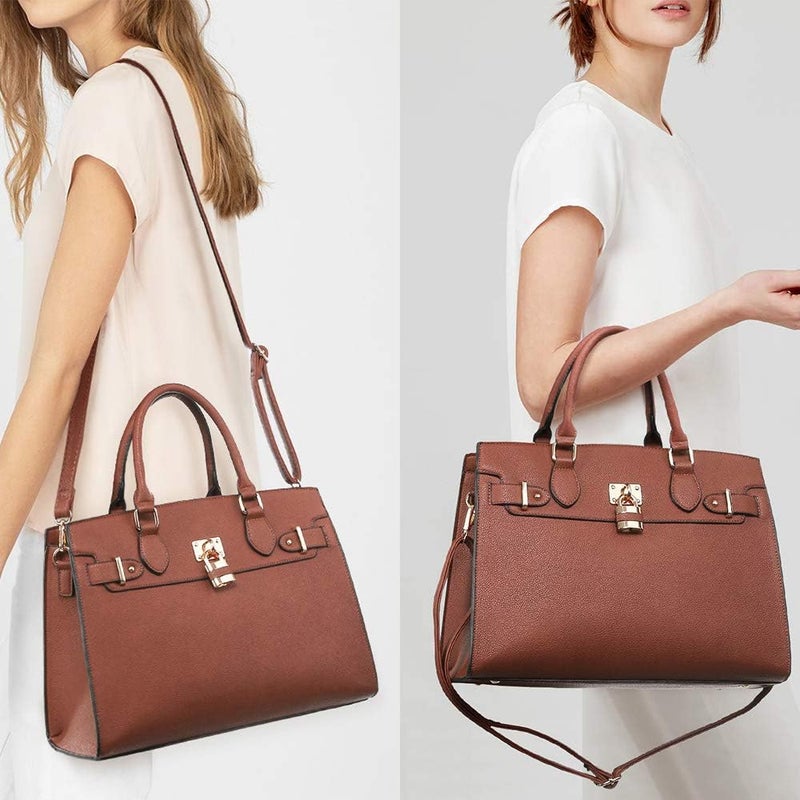 Dasein Women Handbags and Purses Ladies Shoulder Bag Top Handle Satchel Tote Work Bag with Wallet - Image 2