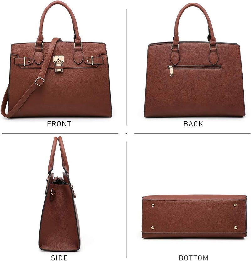 Dasein Women Handbags and Purses Ladies Shoulder Bag Top Handle Satchel Tote Work Bag with Wallet - Image 3