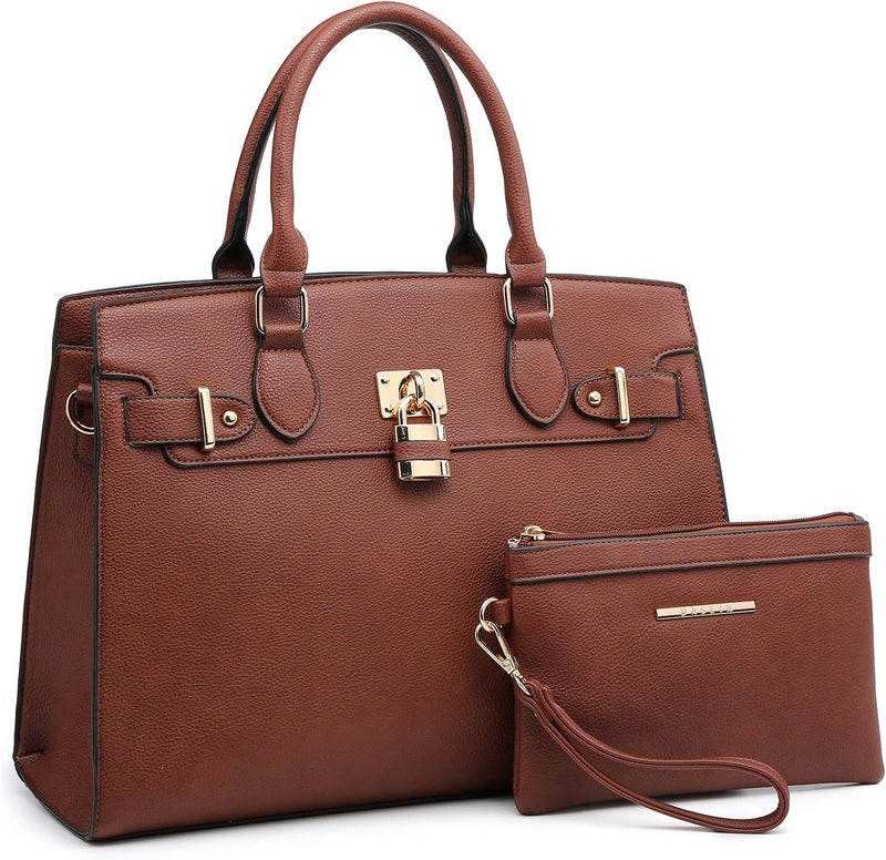 Dasein Women Handbags and Purses Ladies Shoulder Bag Top Handle Satchel Tote Work Bag with Wallet - Image 1
