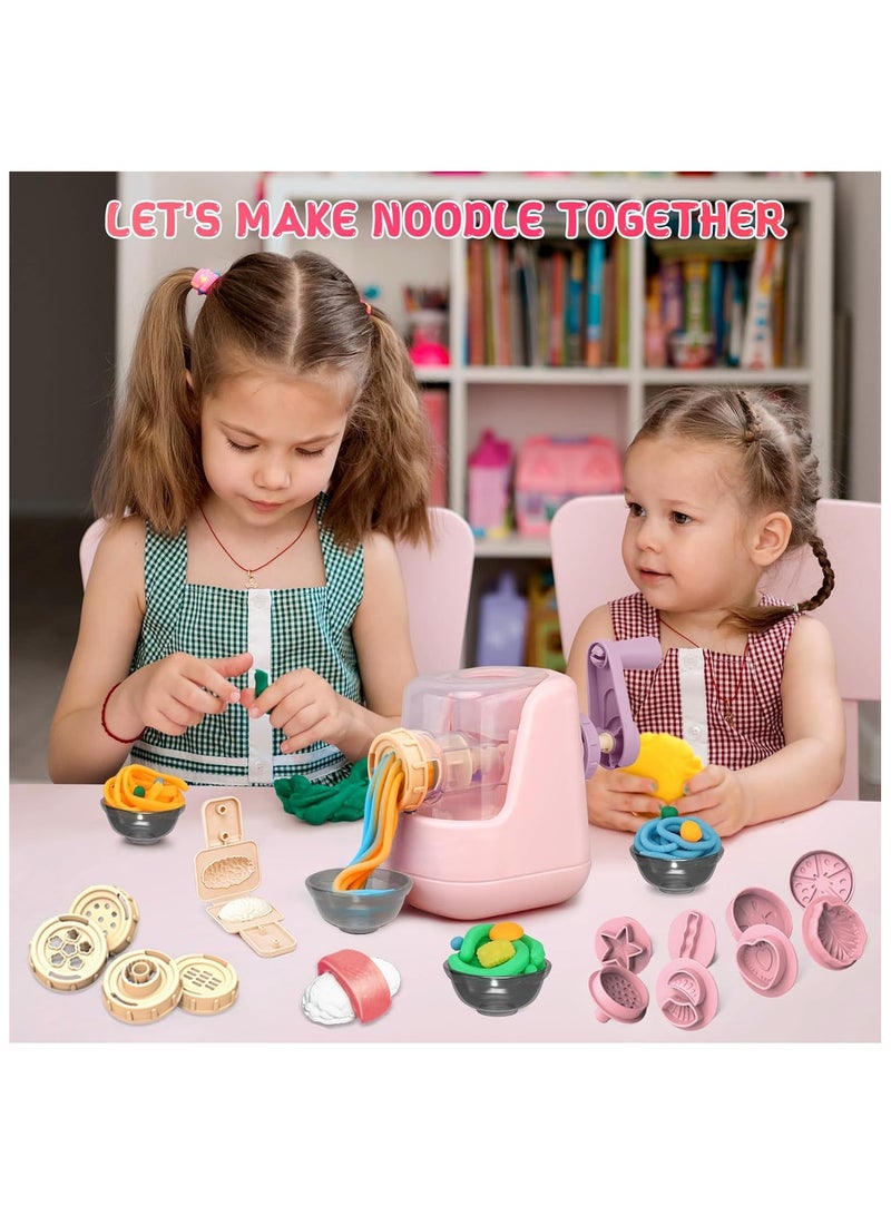 Playdough Set for Toddlers, Playdough Tools, Playdough Noodle Toy with 28 PCS Play Dough Accessories and Play Clay Sets with 12 Colors Dough for Boys and Girls Birthday Gift - Image 2