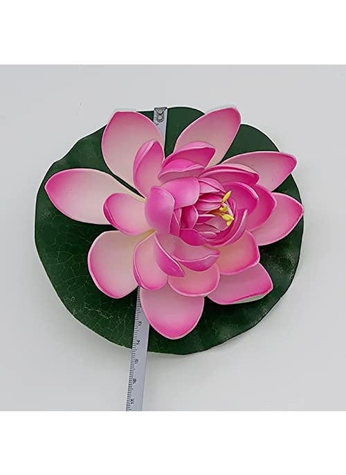 Ryme Ryme Assorted Colour Big Lotus Artificial Floating Flower for Water Bowl 7 Inches Pack of 4  - Image 2