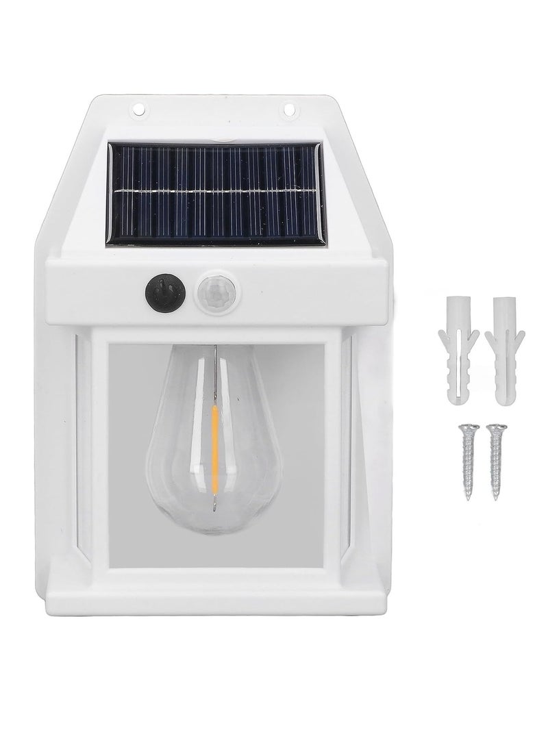 ELTRAZONE Outdoor Solar Fence Wall LED Light Tungsten Filament Bulb Night Lamp For Courtyard Backyard Garden And Garage Decorative  - Image 5