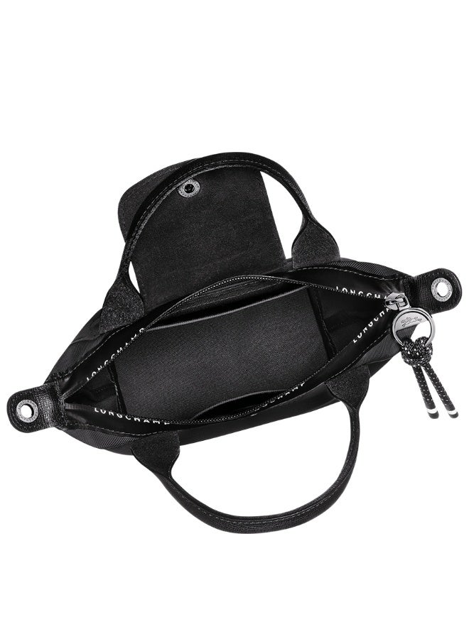 Longchamp Energy Series Mini Handheld Crossbody Tote Bag - Recycled Nylon, Black - Image 5