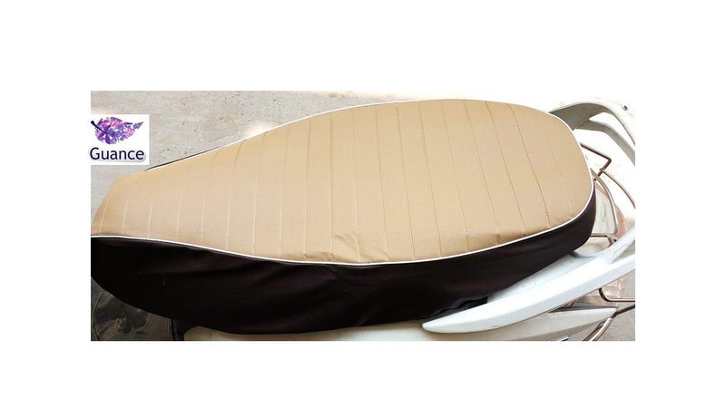 Guance? Scooty Seat Cover with Heavy Cushion Beige for Vespa Elegante 150 - Image 2