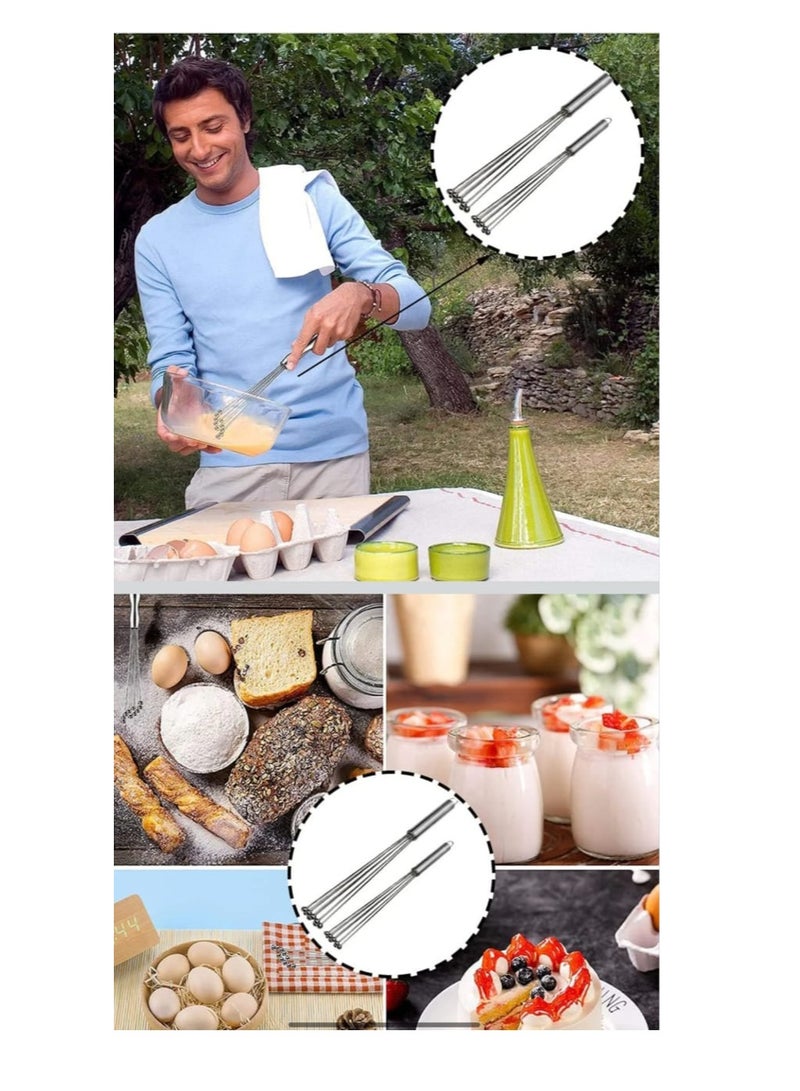 Stainless Steel Conical Hand Whisk for Cooking, Mixing, Beating & Stirring Sizes 25 & 30 CM - Image 4