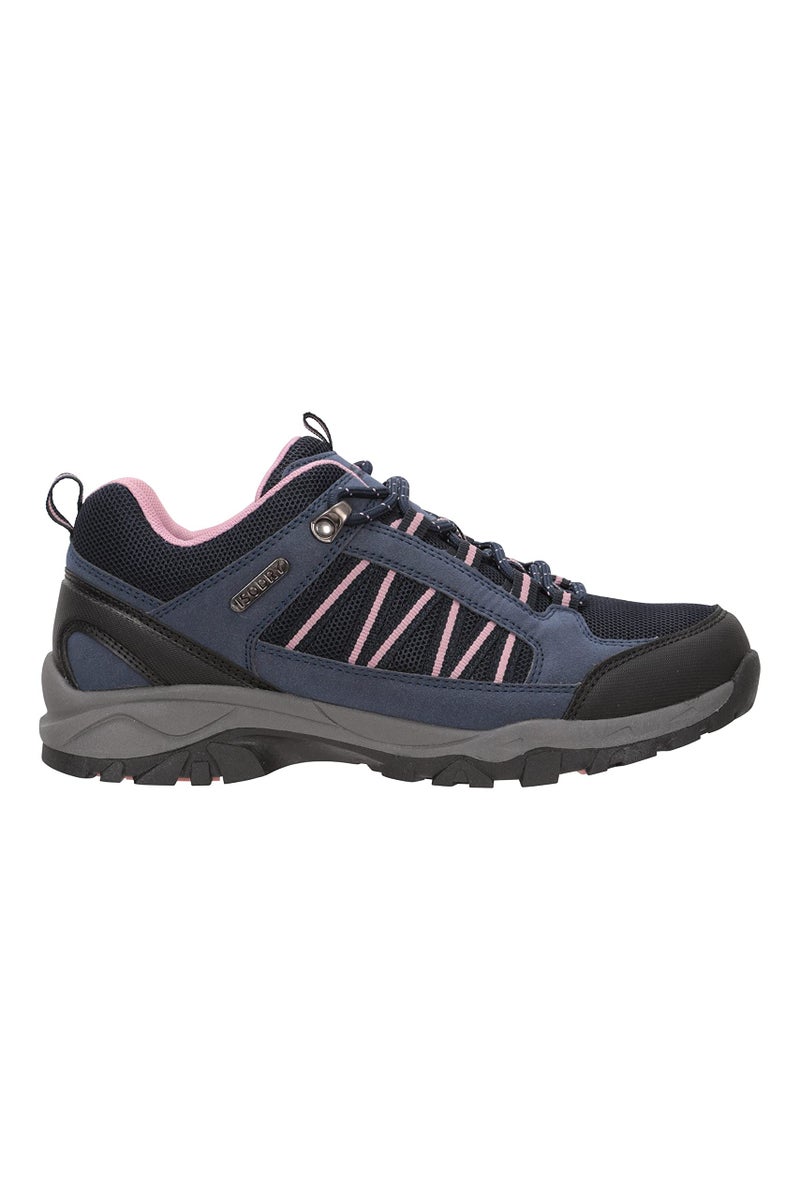 Mountain Warehouse أحذية المشي النسائية المقاومة للماء من ماونتن ويرهوس - حذاء نسائي قابل للتنفس، بطانة شبكية، نعل عالي الجر، أحذية للمشي لمسافات طويلة - لفصل الربيع، الصيف، الرحلات، التخييم، لون بحري، 39 EU - Image 2