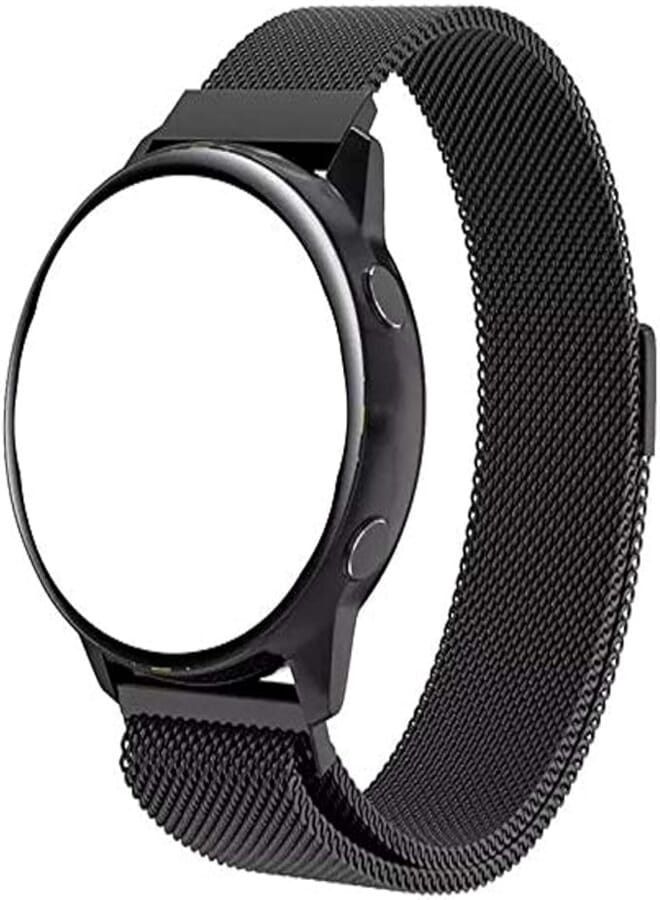 OR magnetic watch size 20 mm black color, suitable for Samsung Active 1, Active 2, and Watch 42 mm watch smart watch, the measurement size of it is 20 mm only