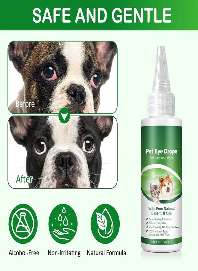 VOSIFSDIY Eye Drops for Dogs, Cats and Dogs Eye Drops, Dog Eye Infection Treatment Relieve Eyes Itching & Irritation, Pink Eye & Allergies Symptoms Safe & Gentle Formula - Image 2