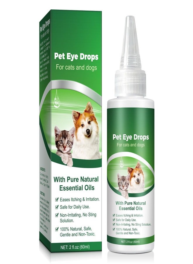 VOSIFSDIY Eye Drops for Dogs, Cats and Dogs Eye Drops, Dog Eye Infection Treatment Relieve Eyes Itching & Irritation, Pink Eye & Allergies Symptoms Safe & Gentle Formula - Image 1