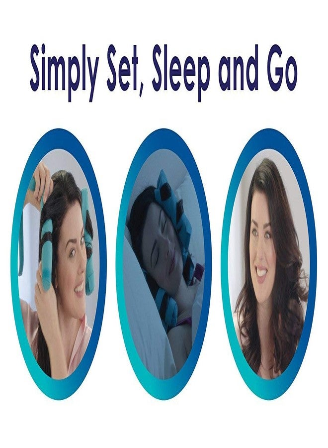 BLAPOXE The Heat-free Nighttime Sleeper Styler Hair Curlers for Long; Thick or Curly Hair (6 Rollers); 8 Pieces" - Image 3