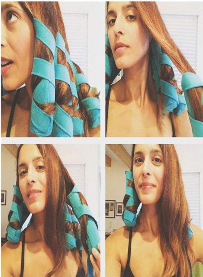 BLAPOXE The Heat-free Nighttime Sleeper Styler Hair Curlers for Long; Thick or Curly Hair (6 Rollers); 8 Pieces" - Image 5