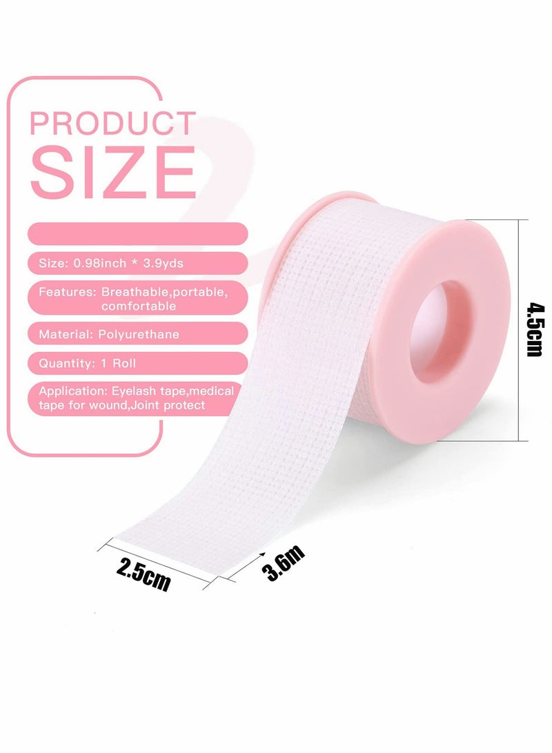 Excefore Lash Tape, Sensitive Silicone Gel Eyelash Tape for Eyelash Extensions (2.5cm*3.6m,Pink) - Image 2
