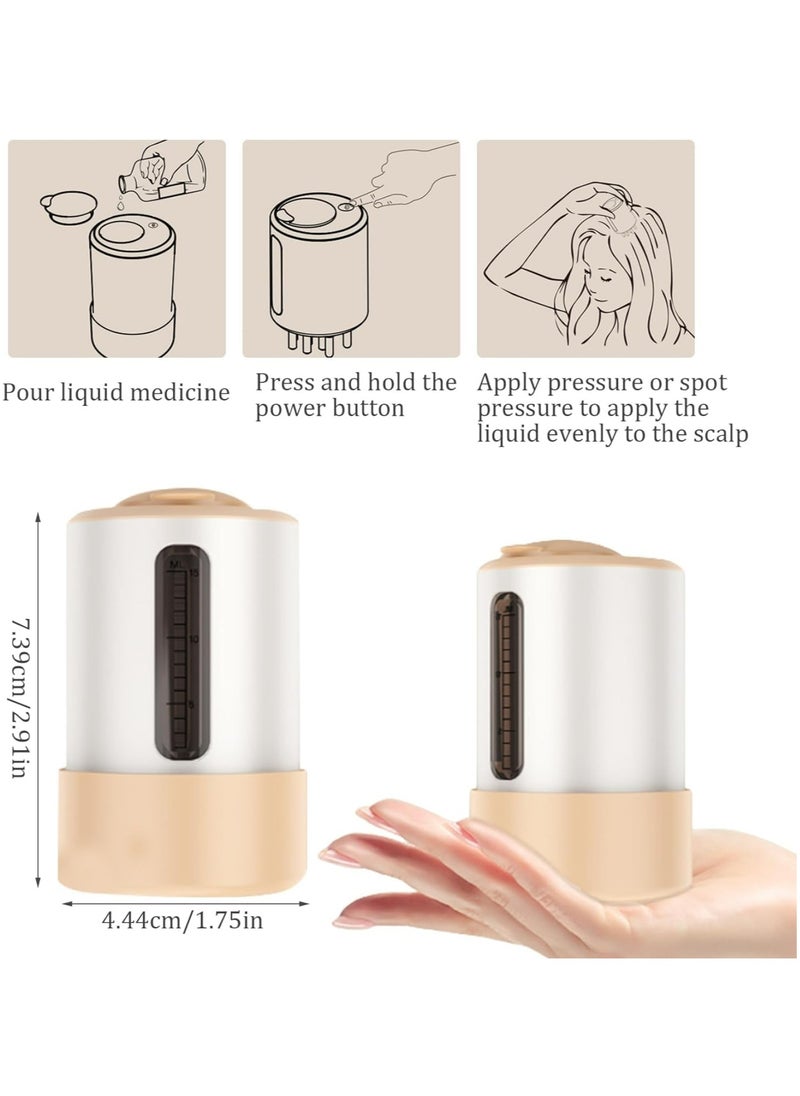 Generic - Head Massager for Hair Growth, Portable Head Massager Electric, Scalp Oil Applicator with 15ml Oil Tank Scalp Massager, High Vibration Hair Oil Applicator Brush for Hair Growth, for Head Relax - Image 1