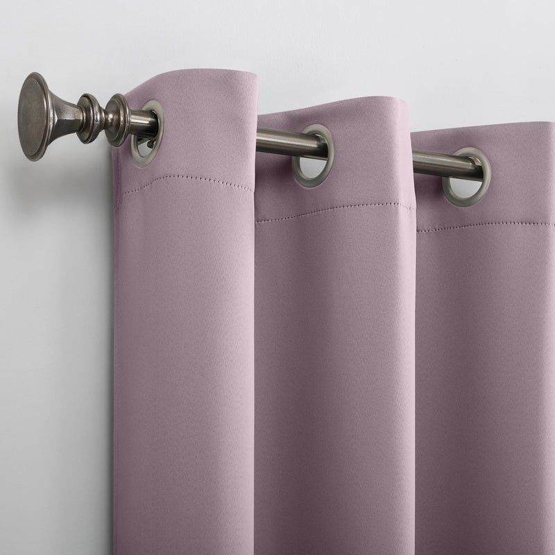 Sun Zero Easton Energy Saving Blackout Grommet Curtain Panel, Lavender, 40" W x 84" L (1 Panel) - Image 2