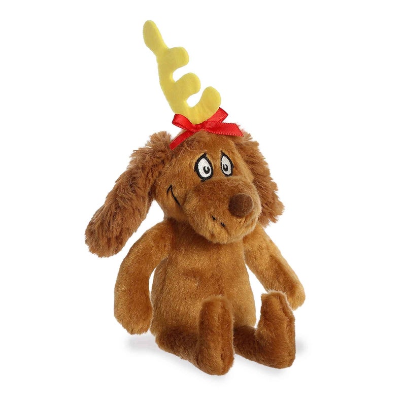 AuroraÂ® Whimsical Dr. Seussâ„¢ Max Stuffed Animal - Officially Licensed Plush for Imaginative Play - Perfect for Kids and Adults - Brown 8 Inches - Image 1